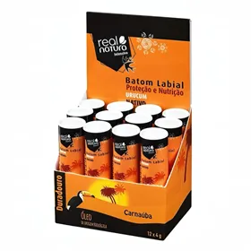 Real Natura Batom Kabial Urucum Vegetal 12x6g