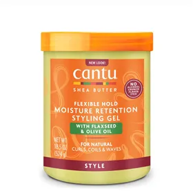 Cantu Natural Flaxseed & Olive Oil Retention Styling Gel 524g