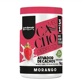 Gota Dourada Ativador Meu Cacho Perfeito Morango 1kg
