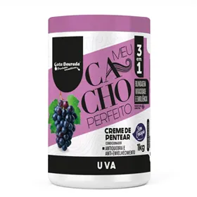 Gota Dourada Crema Pentear Meu Cacho Perfeito Uva 1kg