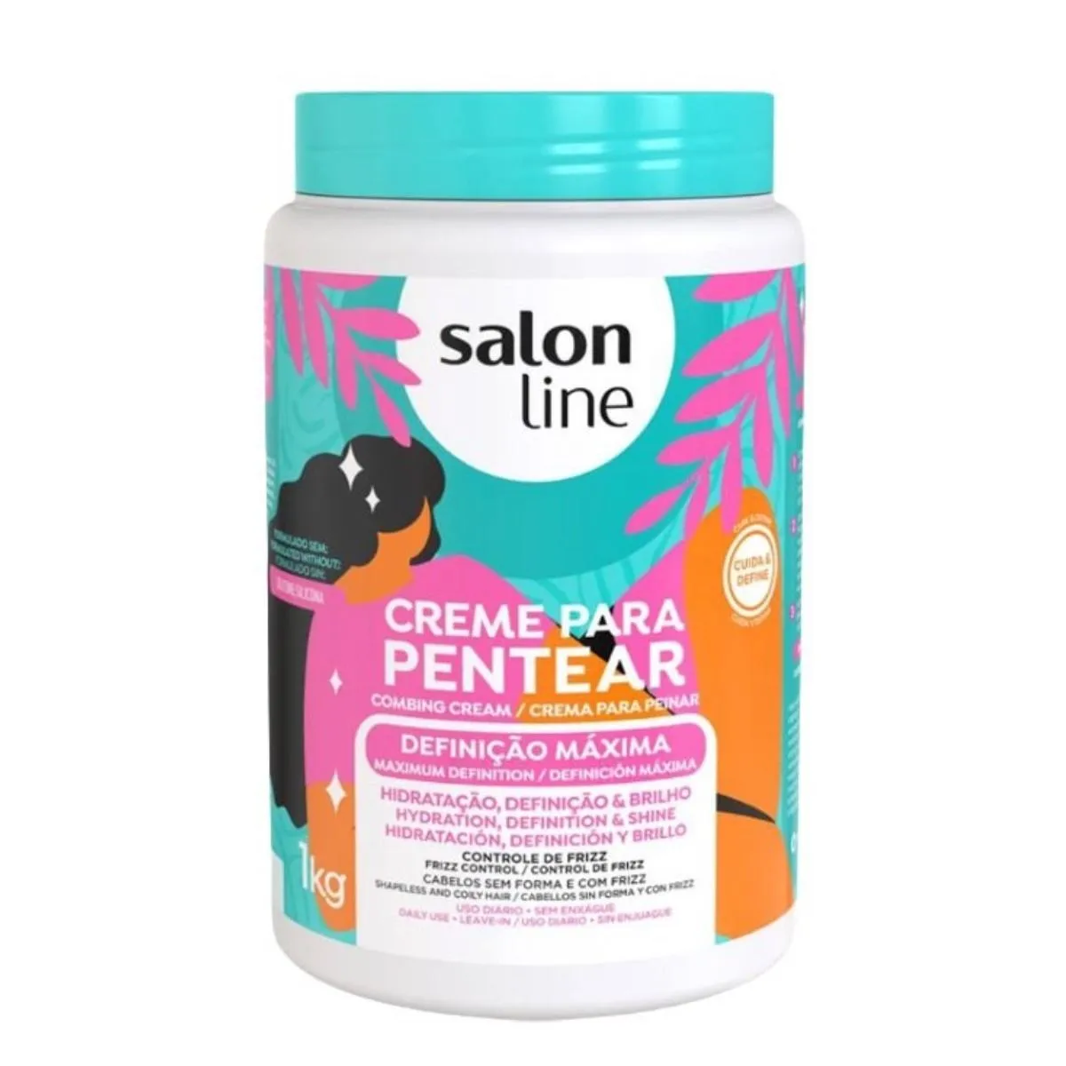 Salon Line Crema Pentear Definiçao Maxima 1kg