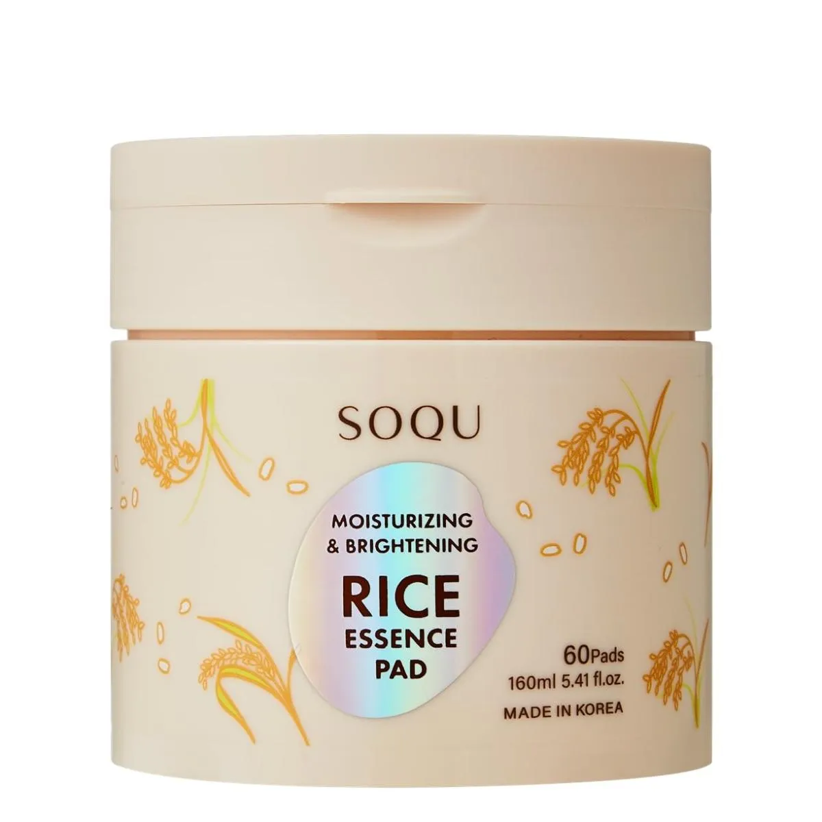 Soqu Moisturizing & Brightening Rice Essence Pad 160ml