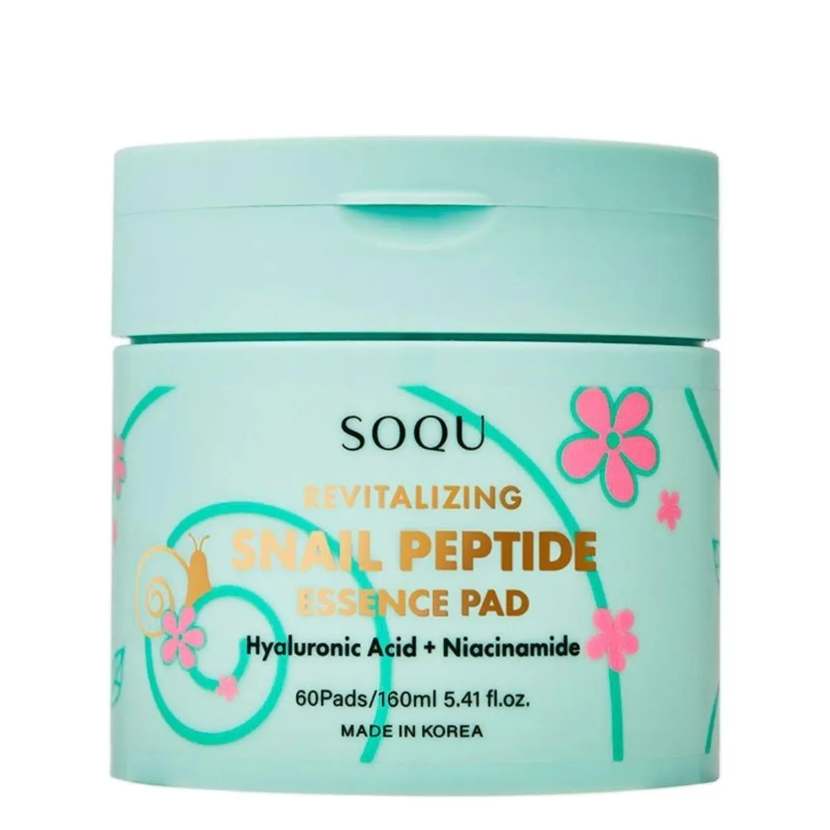 Soqu Revitalizing Snail Peptide Essence Pad 160ml