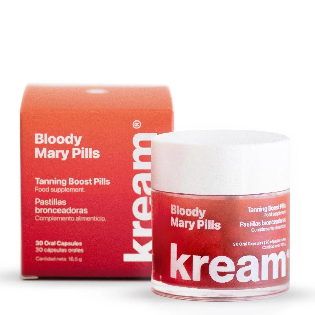 Kream Capsulas Solares Bronceado Blody Mary Pills 30 Comprimidos