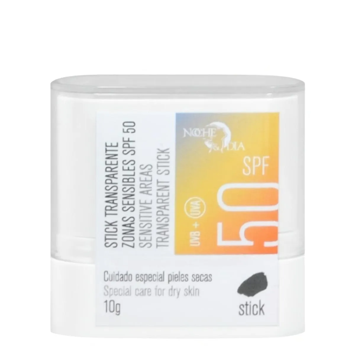 Noche & Día Stick Transparente Zona Sensible SPF50 10g