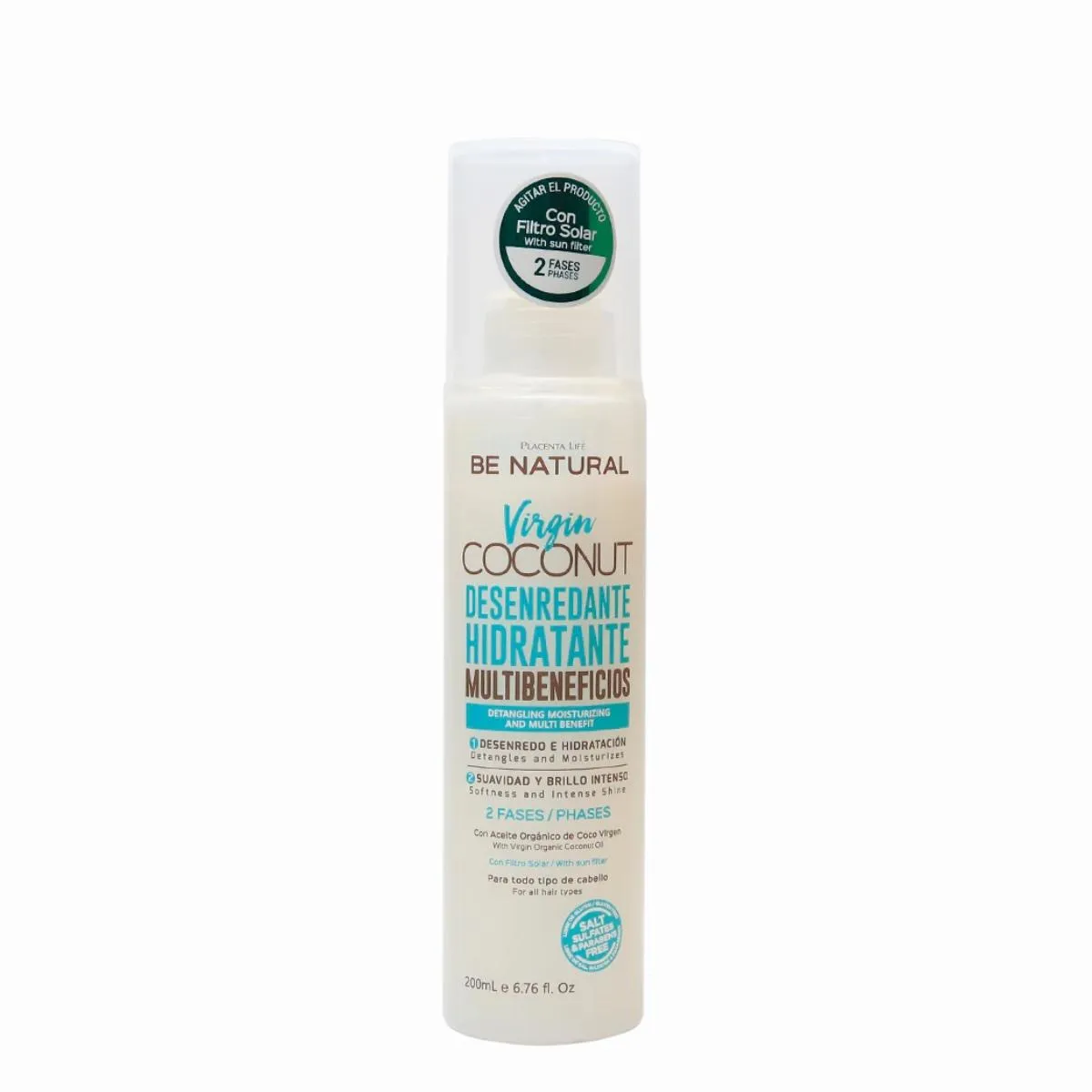 Be Natural Virgin Coconut Tratamiento Anti Frizz 200ml