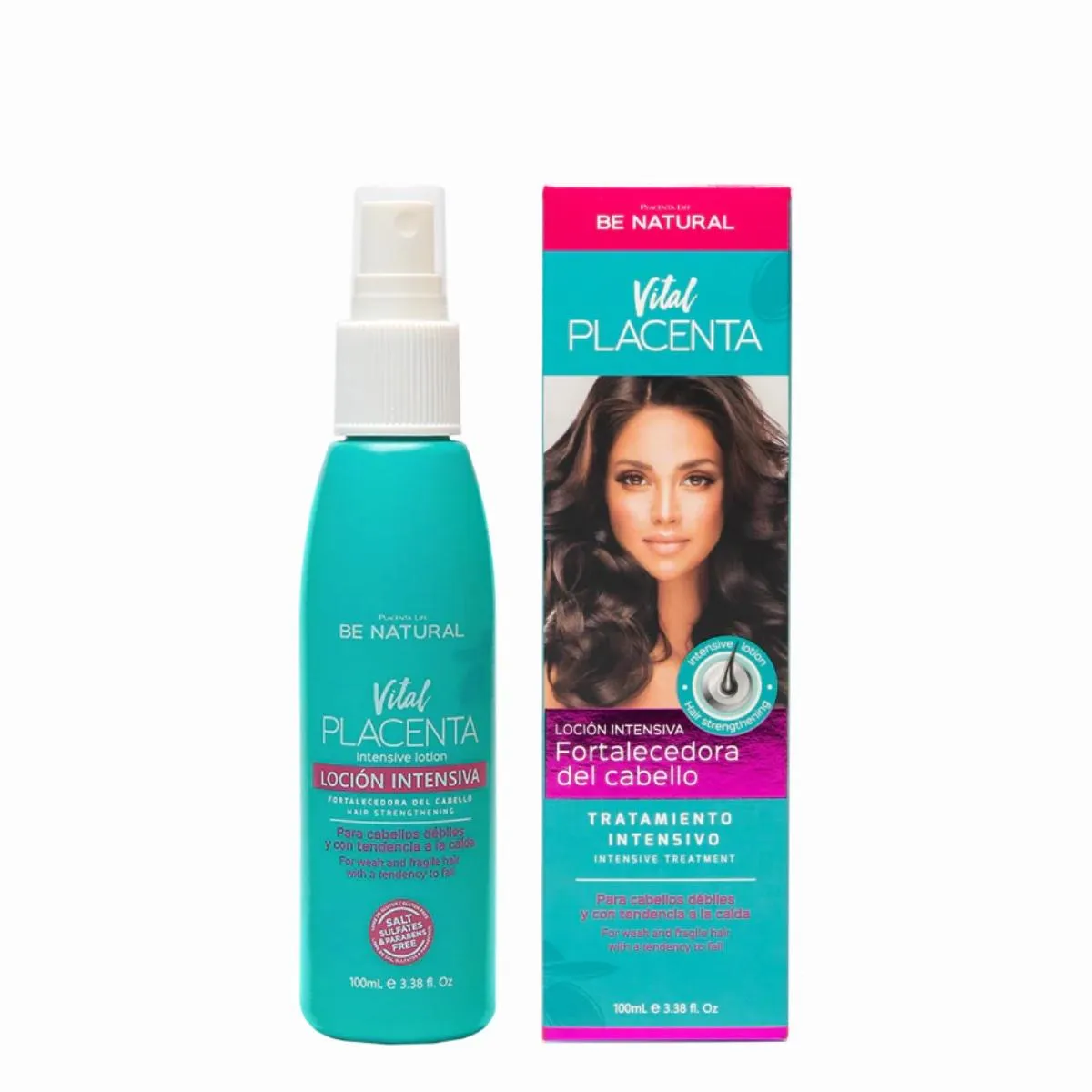 Be Natural Vital Placenta Fortalecedor Cabello 100ml