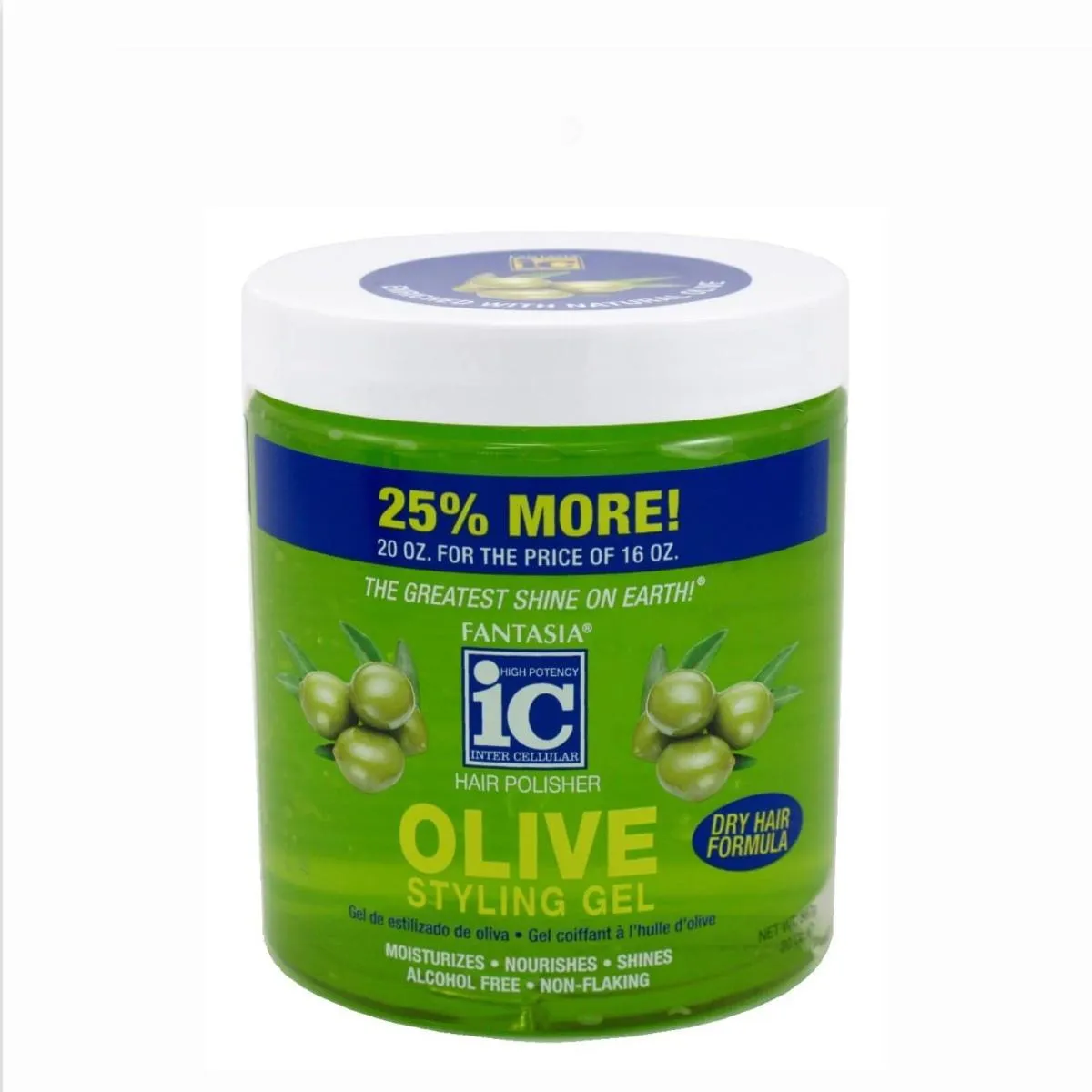 IC Fantasia Hair Polisher Olive Styling Gel 567g