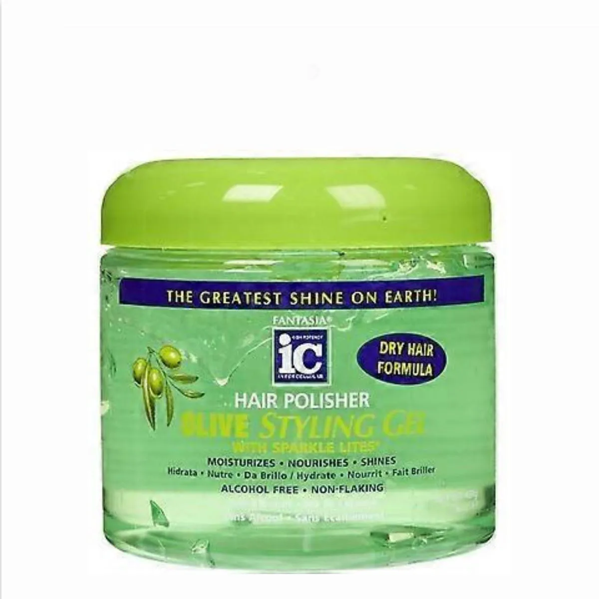 IC Fantasia Hair Polisher Olive Styling Smoothing Gel 567g