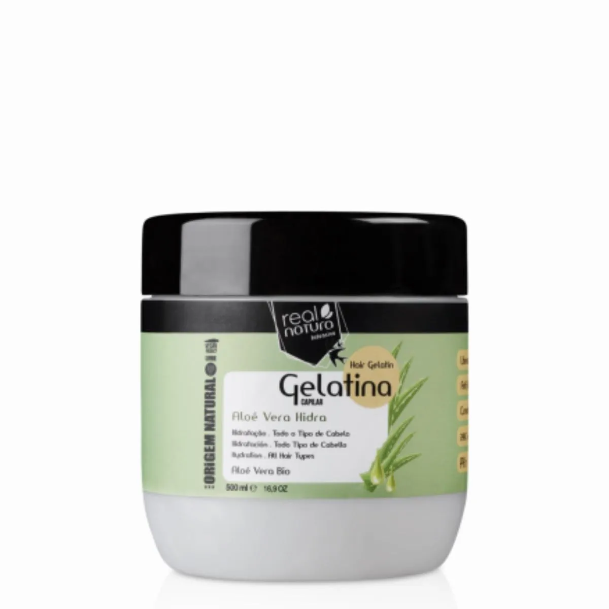 Real Natura Aloe Vera Gelatina Capilar 500ml