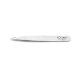 3 Claveles Pinza Depilar Punta Inox 10cm