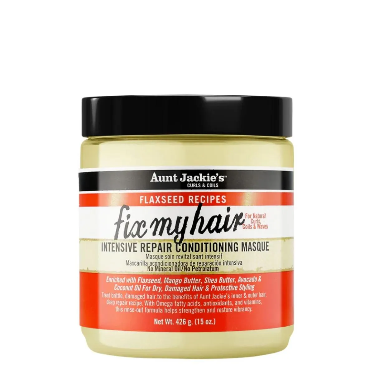Aunt Jackie's Flaxseed Recipes Fix My Hair Intensive Repair Conditioning Masque 426g