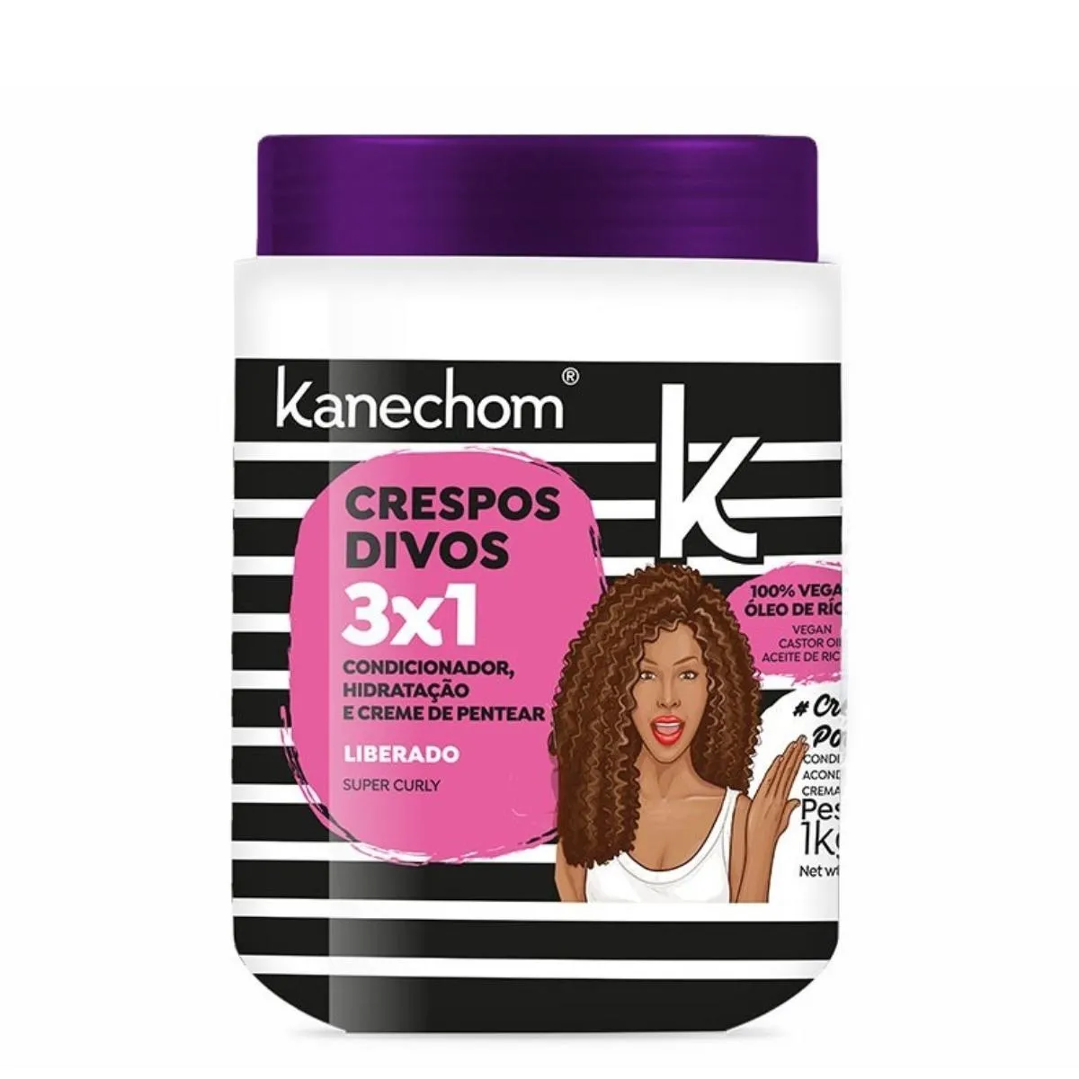Kanechom Mascarilla 3 en 1 Crespos Divos 1kg