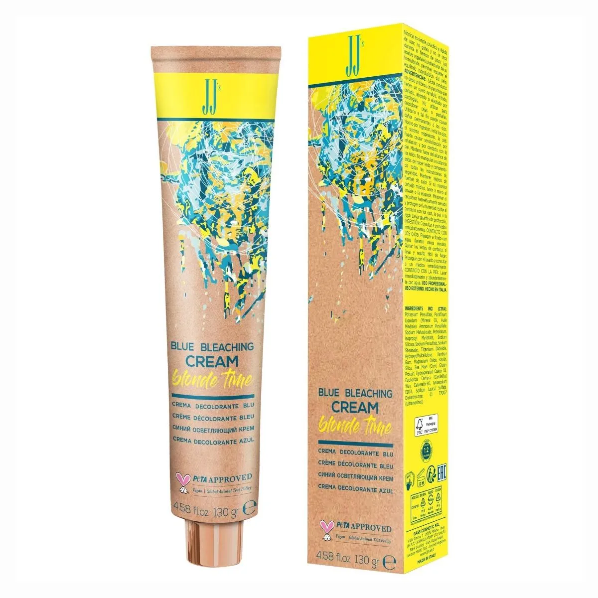 JJ Blonde Time Blue Bleaching Cream 130gr