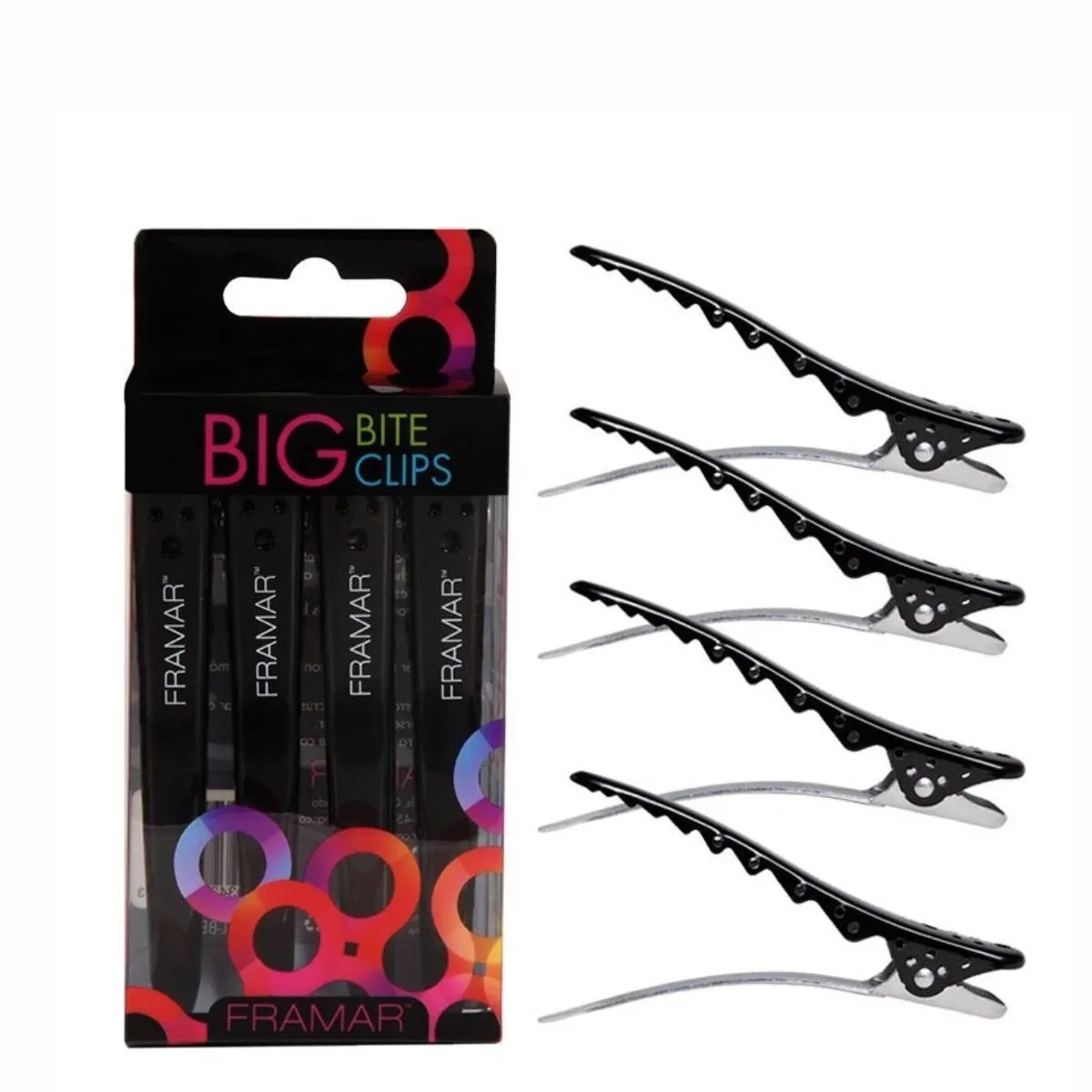 Framar Big Bite Clips 4uds 